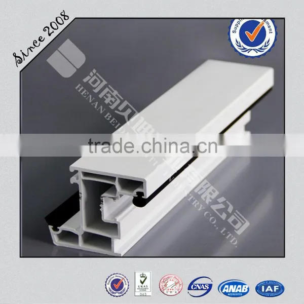 Horizontal Opening Style Upvc Plastic Casement Window Profile; PVC Casement Profile photo-4