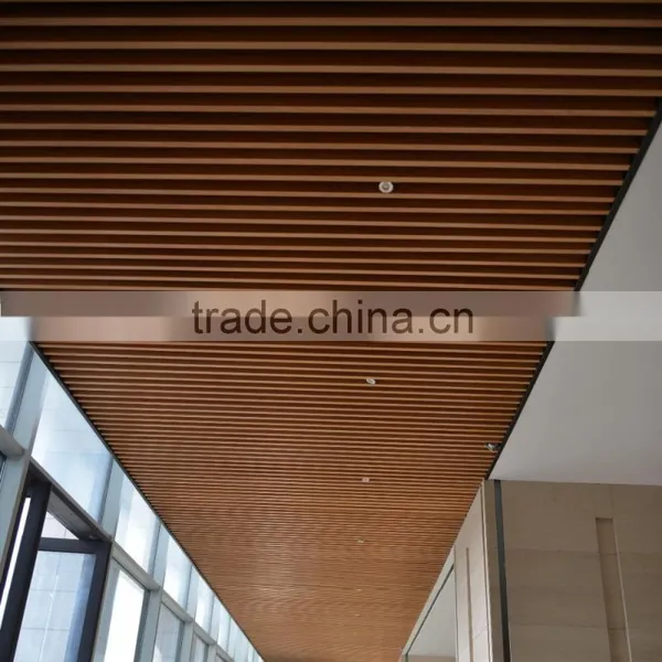 Suitable For Industrial And Civil Buildings Suspended Metal Ceiling Panel Wood Grain Aluminum Square Tube Screen Ceiling photo-6