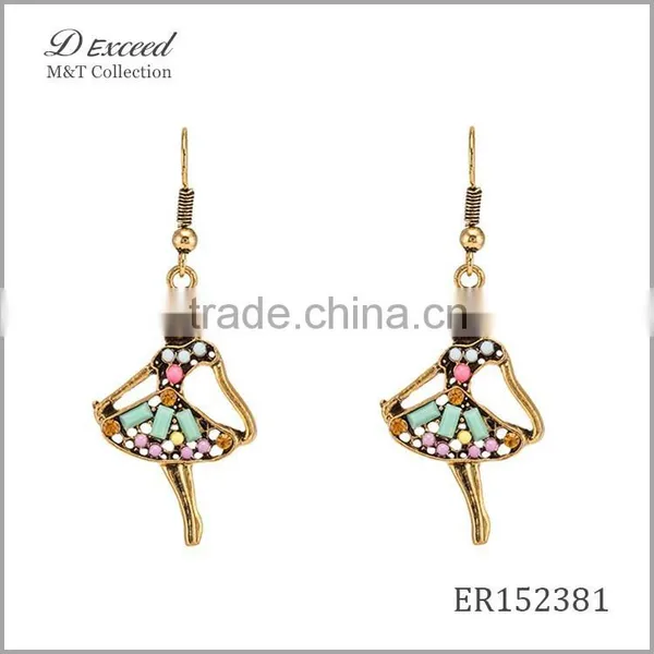 Fashion Designs Women's Jewellery Earrings Bohemian Ballet Girl Drop Earrings photo-2