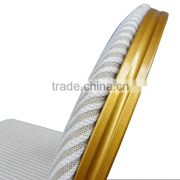 Hot Sale Aluminum Mould Foam White Stacking Wedding Party Chair photo-4