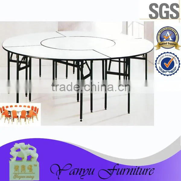 Big Combination Round Folding Banquet Furniture Restaurant Banquet Dinning Table for Hotel