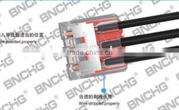 Directly Factory WAGO Spring Lever Push Fit Reusable Cable 3 Wire Connectors 32A Wago 221-413 Replacement photo-4