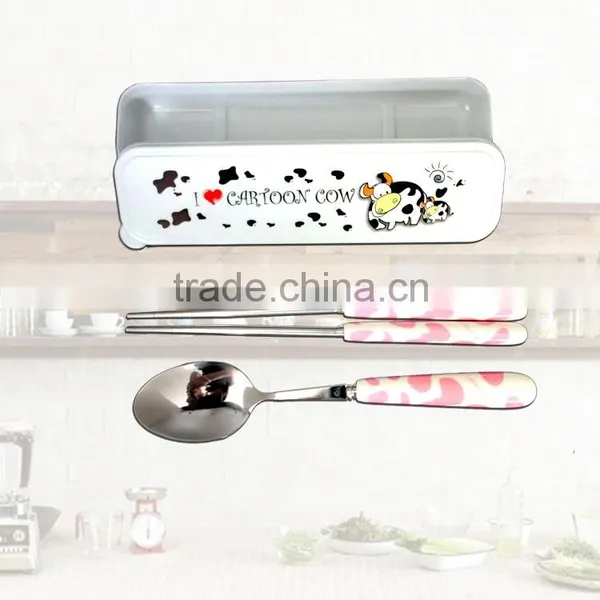 Children New Design With Ceramic Cartoon Cutlery Set photo-3
