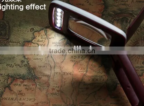 Click Me! 3X Times 9 LED LightsFolding Handheld Magnifier With Acrylic Lens photo-5