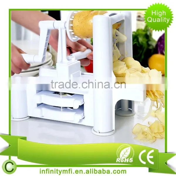 Amazon Best Selling Vegetable Spiral Slicer Tri Blade Spiral Slicer photo-6