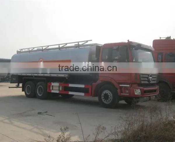 Foton 3 Axles Used Oil Truck Russia 21000 Lit Litres Literes Fuel Tank Truck for Sale photo-3