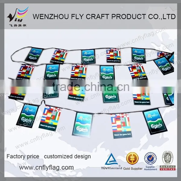 Multifunctional 2015 Promotion Flag Advertising Flag Triangle Flag Bunting for Advertisng and Promotion