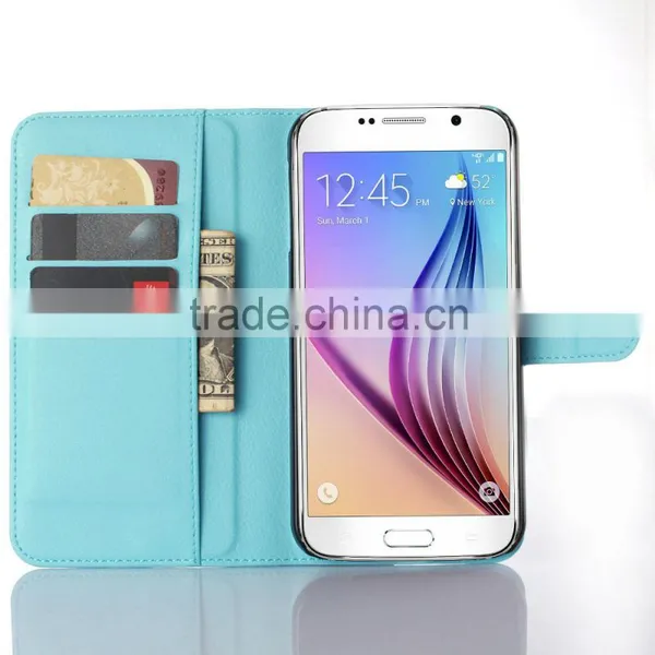 High Quality Leather Holster Card Wallet Folio Stand Flip Case Cover for Samsung GALAXY S7 Plus photo-4