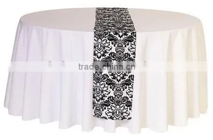 Navy Blue Burlap Table Runner photo-6
