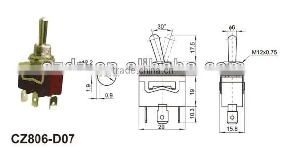 Toggle Switch/9 Pin Toggle Switch,small Toggle Switches,toggle Switch Cap photo-2