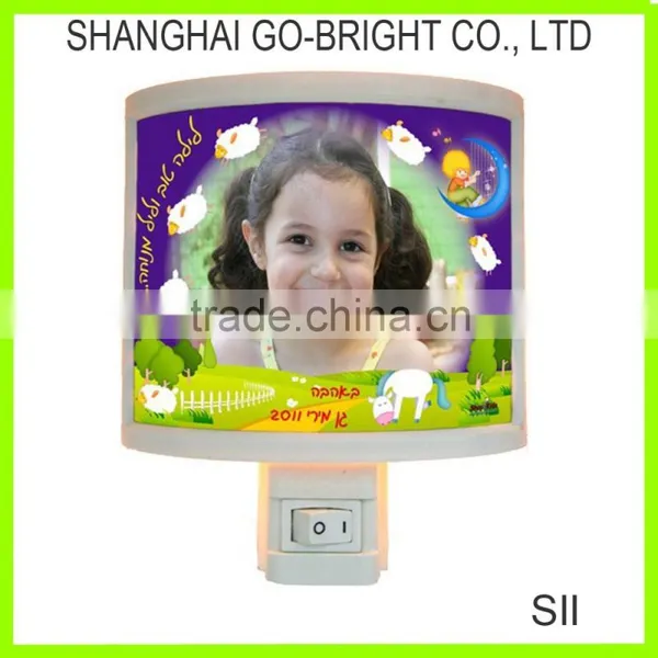Photo Frame Kids Wall Night Lamp Plug in Night Lights SII Wall Night Lights