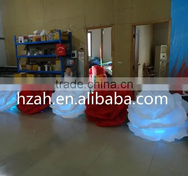 Lighting Inflatable Red and White Rose Flowers photo-3