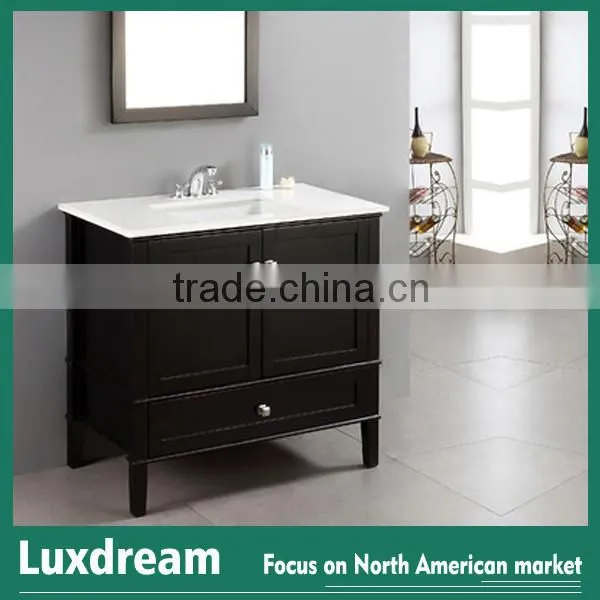 48 Inch Single Sink White Soild Wood Bathroom Vanities photo-6