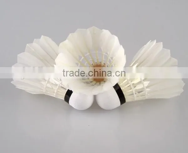 High Quality Badminton Shuttlecock Feather With White Goose Duck Feather Sport Game Training Badminton Ball