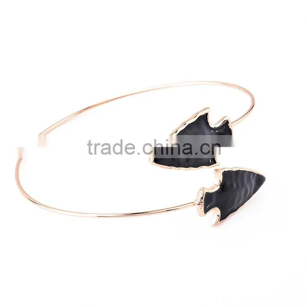 Hot Gold Triangle Arrows Arm Chain photo-3
