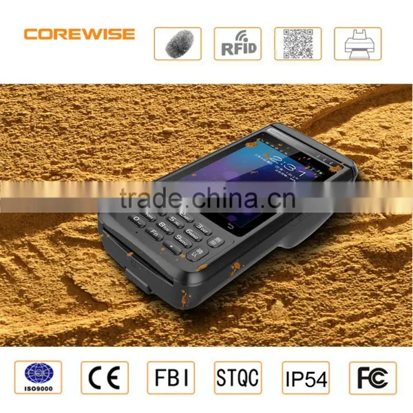 Handheld Smartphone Rugged Tablet qr Code Scanner Thermal Printer With Fbi Fingerprint photo-2