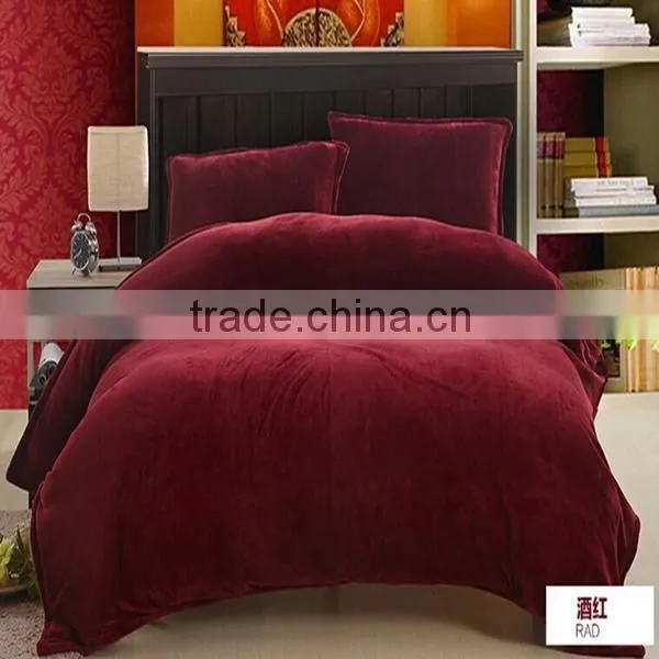 Luxury and Elegant Solid Color Printed Flannel Fleece Throw Blanket photo-2