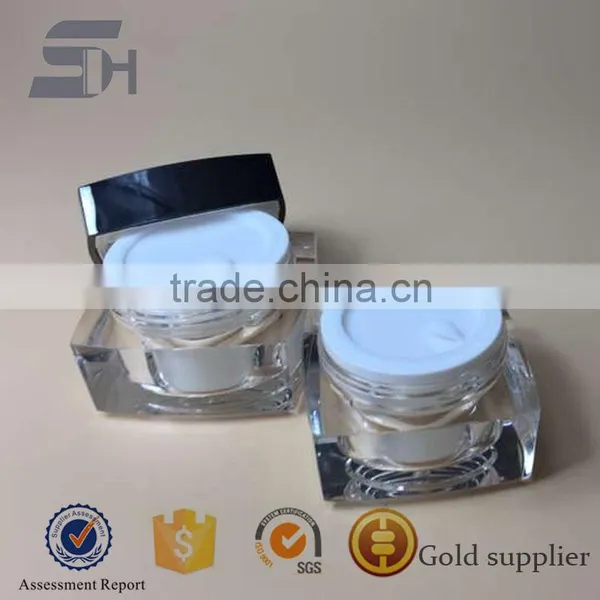 15ml,30ml,50ml Square Shaped Acrylic Cosmetics Cream Empty Jars photo-6