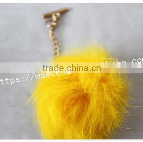 Customized Size Colorful Cute Rabbit Fur Pom Pom Ball for Decoration photo-5