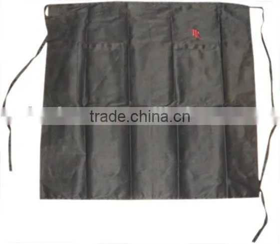 Cheap Bulk Wholesale Silk Screen Printing Bar Aprons With Zipper Pocket photo-4