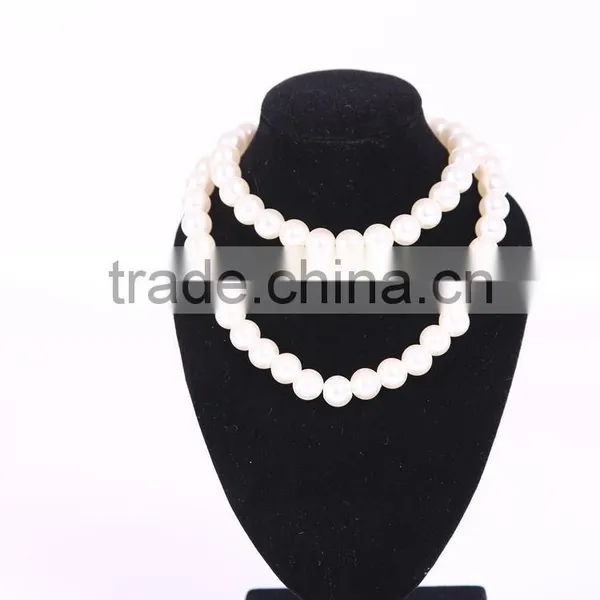 Black PU Leather Mannequin for Necklace Dispaly photo-3