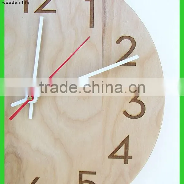 Modern Wood Wall Clock Home Decorative Wood Wall Clock Home Goods Wood Wall Clocks photo-4