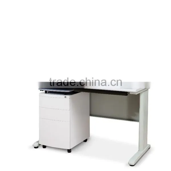 3 Drawer Up-down Mobile Pedestal With Wooden Top Cabinets photo-3