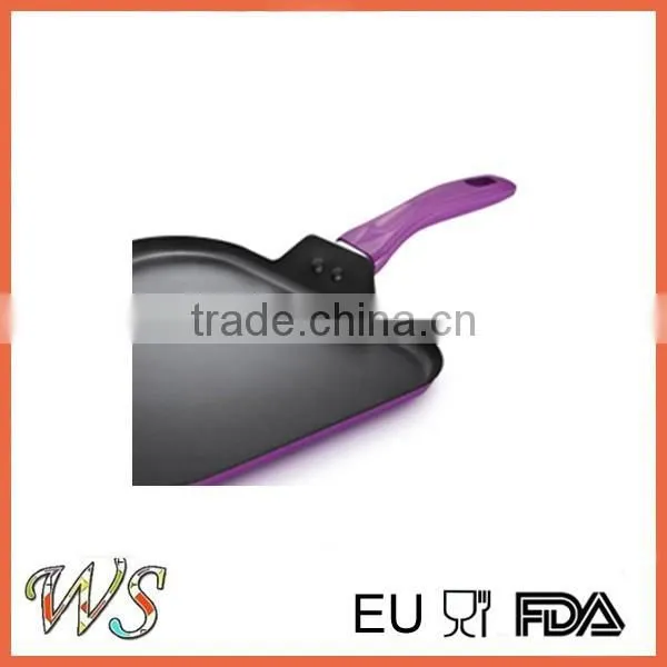 Non Stick Fry Cooking Pan With Purple Handle photo-2