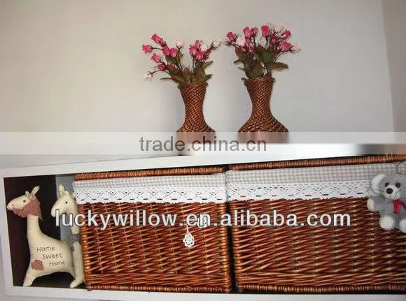 Factory Directly Mini Wicker Basket Drawers Made From Half Willow photo-5