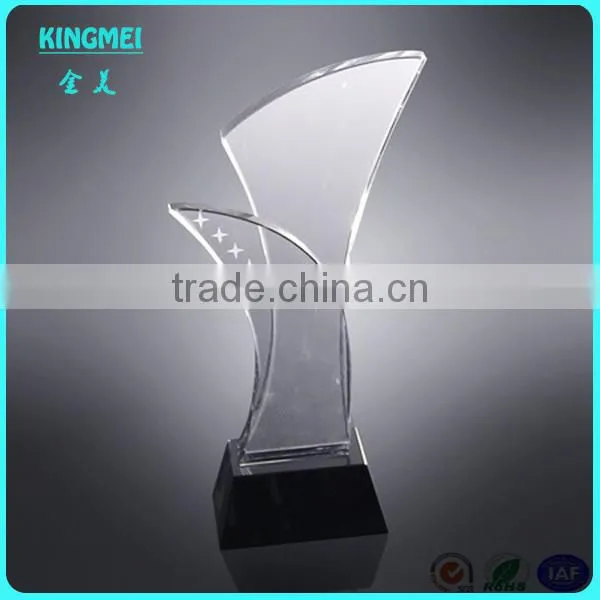 New Design Wholesale Clear Crystal Trophy, Crystal Glass Gift Glass Trophy Blanks photo-5