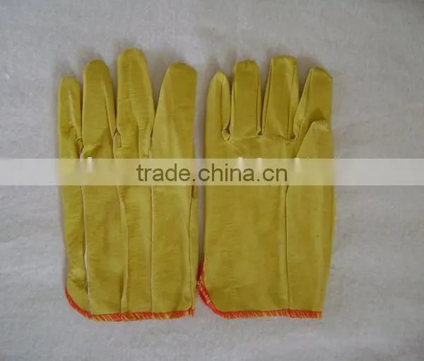 Yellow Full PVC Impregnated Gloves