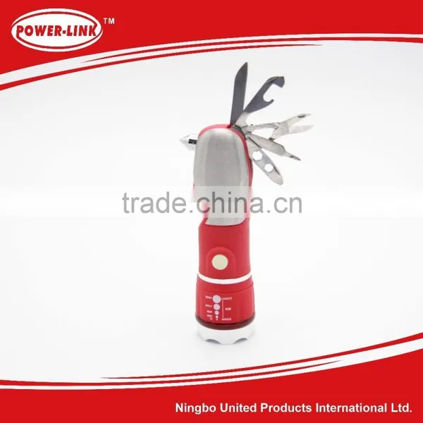 Multi-function Flashlight with Telescopic Safety Hammer