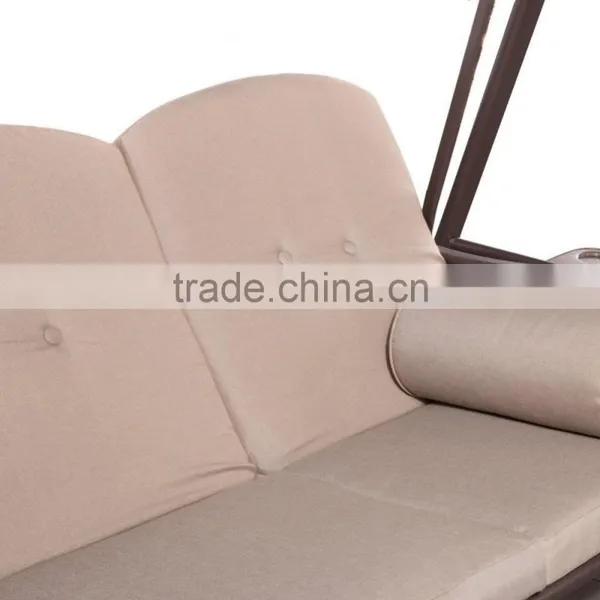 3 Seat Patio Swing Chair Metal Swing Chair With Steel Frame for Hot Sale photo-5