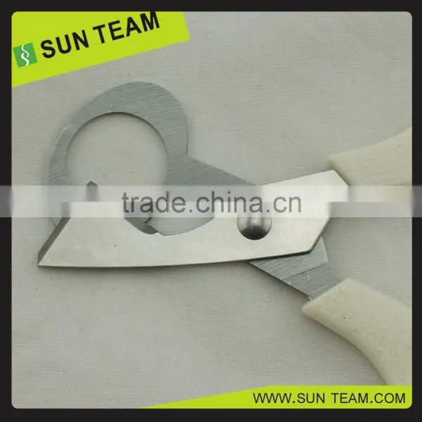SK019 7-3/4" Stainless Steel Quail Egg Scissors Serrated Edge Scissors photo-3