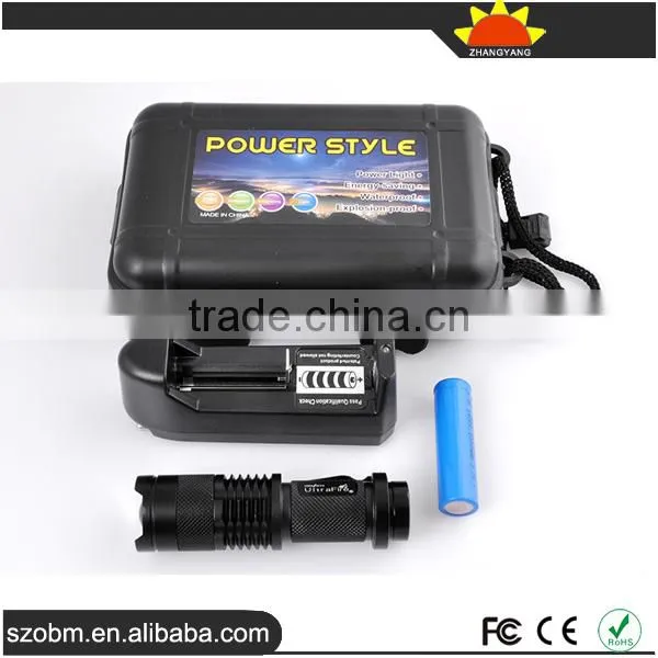 Aluminum Alloy UV Led Flashlight Kit Hot Selling 395nm Purple Light Flashlight photo-4