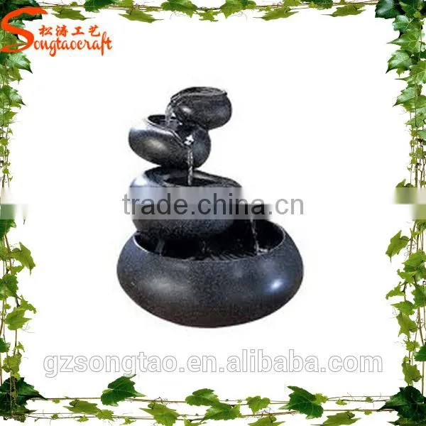 Decription From Eruope Indoor Small Artificial Two Layers Waterfall Fountain With Lights for Sale photo-3
