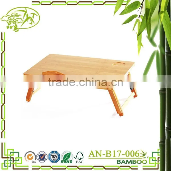 Folding Bamboo Table on Bed for Laptop PC Computer photo-3