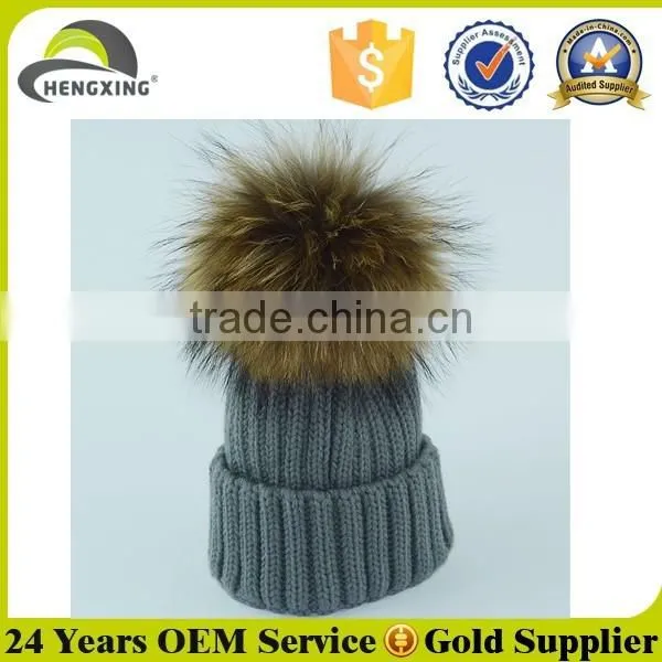 Wholesale Fur Knitted Hat photo-6