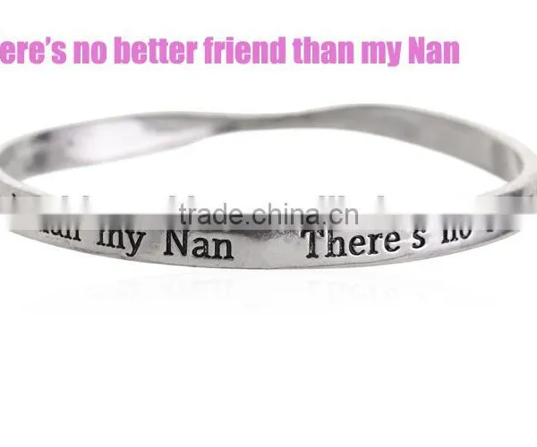 Diy Small Charm Bangle Custom Name Logo Bangle Women Twist Daily Wear Bangles photo-6