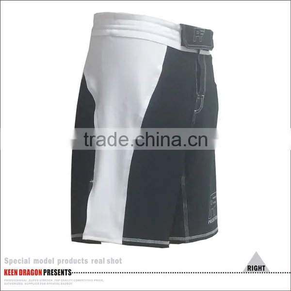 White and Black MMA Shorts Durable Martial Arts in Sportswear Men photo-4