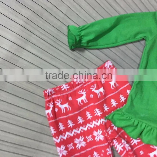 Baby Kids Wear Christmas Outfits Reindeer Top Aztec Pants Kids Fashion Suit Cute Clothes Set photo-4