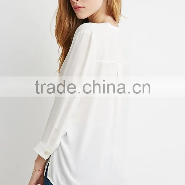 3/4 Sleeves Unlined Semi-sheer Cotton Sarees Blouse Designs for Fashion Woman Blouses photo-3
