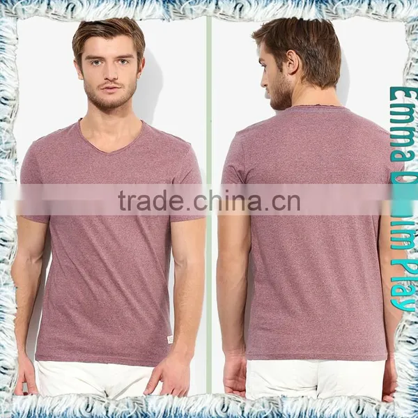 New Custom Design Mens Organic Cotton Round Neck T-Shirts photo-3