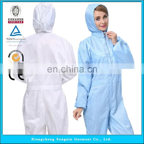 ESD Cleanroom Garment , Antistatic Cleanroom Smock/Coverall/Suit/Clothing/Clothes/Workwear Protective photo-4