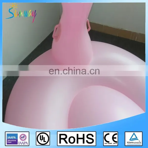 EN71 6p Eco-friendly PVC Giant Pink Inflatable Flamingo Swimming Water Pool Float photo-3