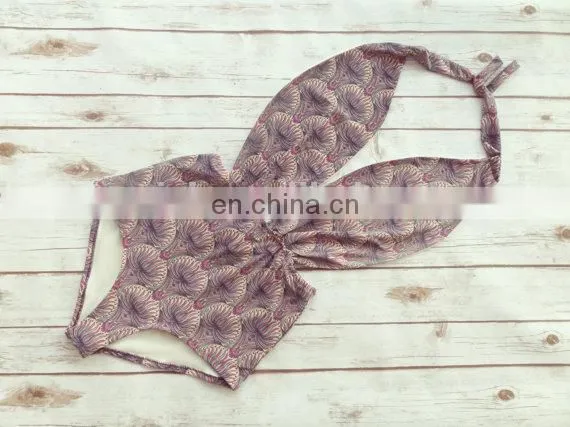 Swimsuit High Waisted Vintage Style One Piece Swimwear for Women