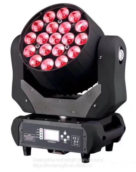 19 штук светильников сцены LED Moving Head With Zoom мощностью 12 Вт