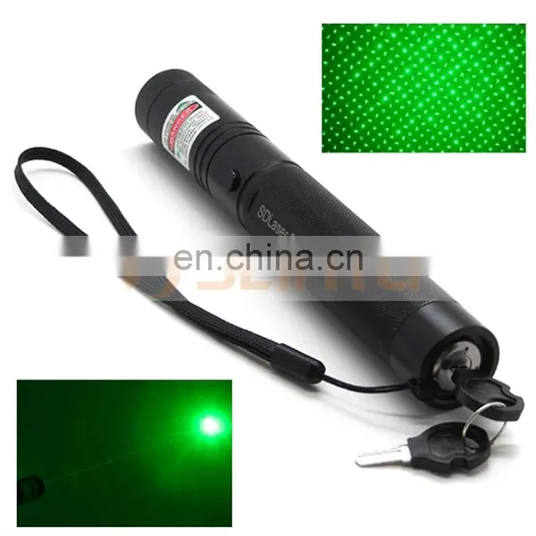 Green Portable Laser Pointer Pen Powerful Light Burning Laser Adjustable Focus 4000MAH 18650 Battery