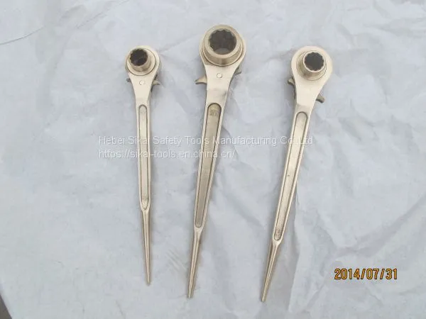 Anti Spark Hand Tools Beryllium Copper Aluminum Bronze Box Ratchet Wrench Spanner photo-4
