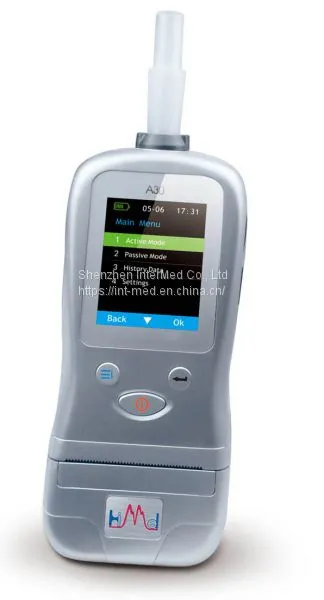 Police Portable Alcohol Breathalyzer A30 With Printer